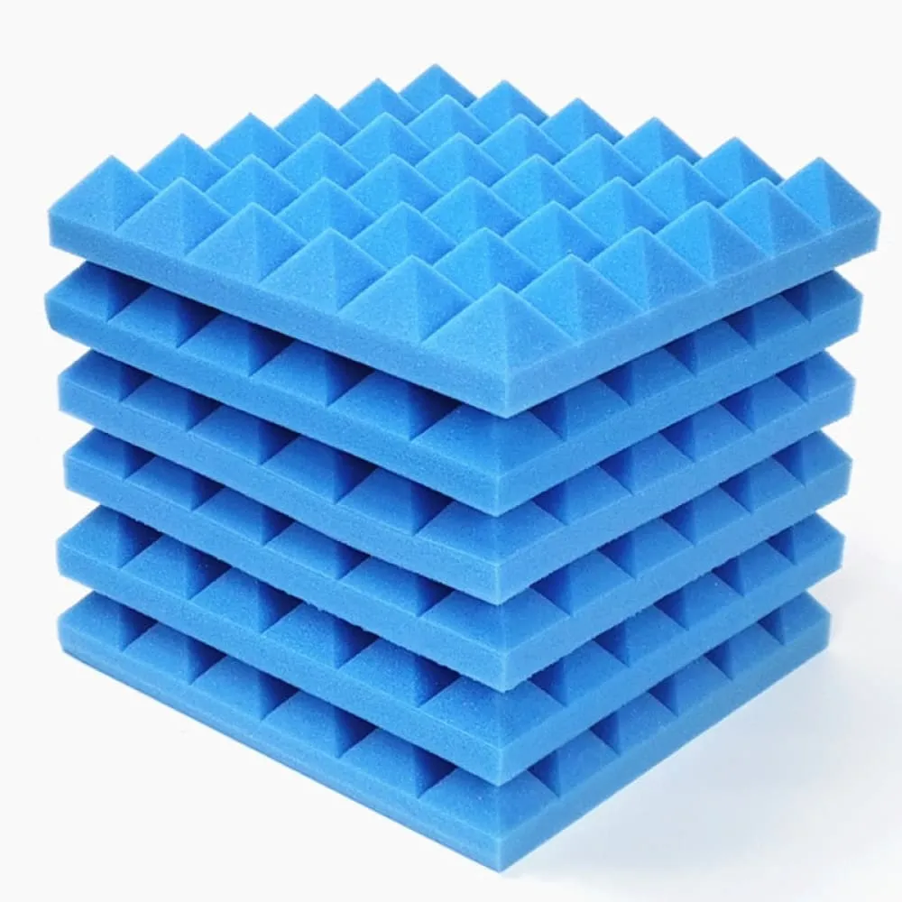 12 24pcs 30x30x5cm Acoustic Soundproof Foam Panel with Tapes