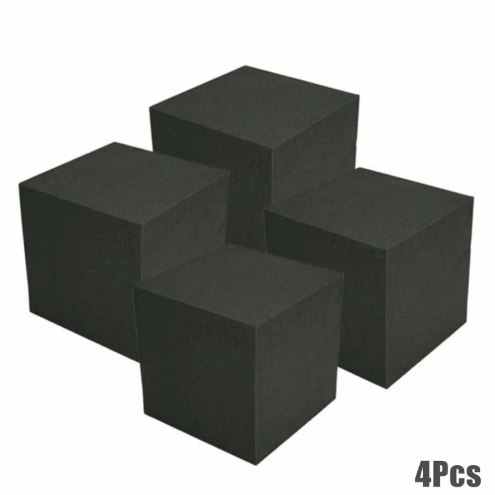 4pcs Pack 15x15x15cm Corner Blocks Cube Acoustic Soundproof Foam Panel