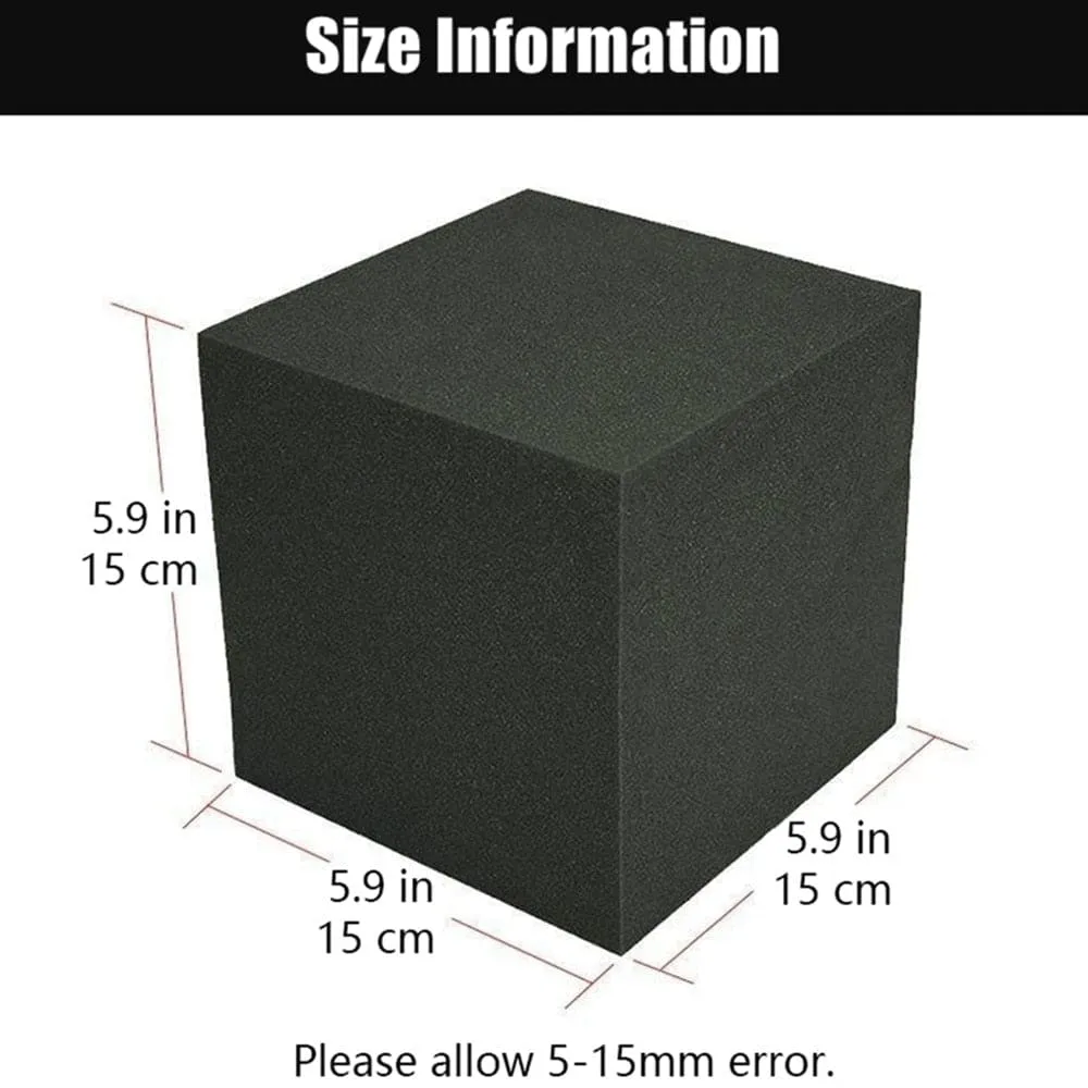 4pcs Pack 15x15x15cm Corner Blocks Cube Acoustic Soundproof Foam Panel