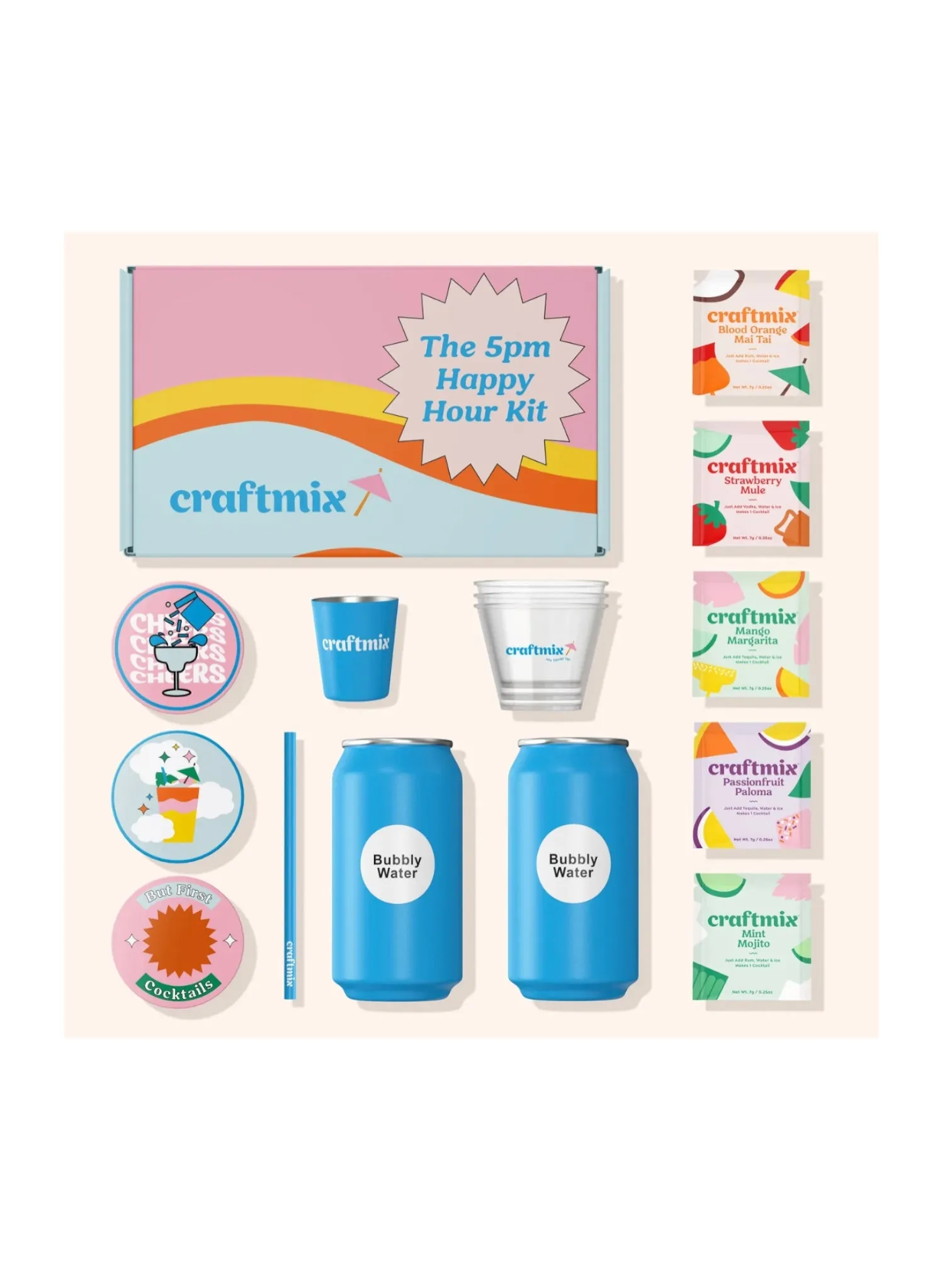 5PM Happy Hour Kit - For Cocktails/Mocktails