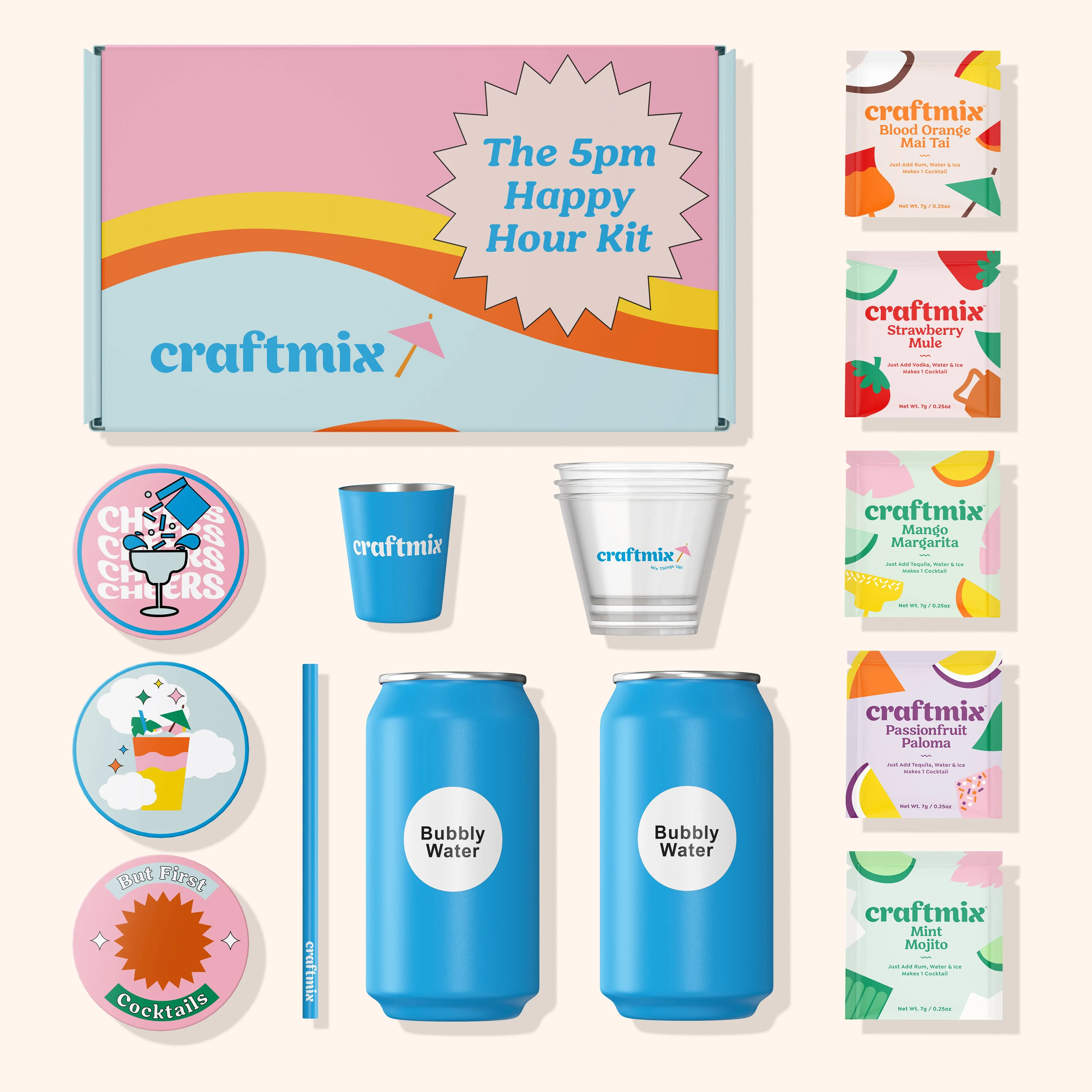5PM Happy Hour Kit - For Cocktails/Mocktails