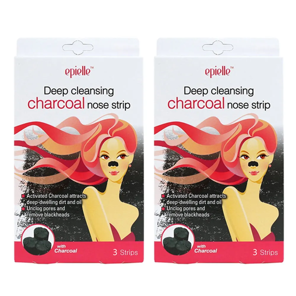 6 Pc  Blackhead Remover Strips Charcoal Nose Deep Cleansing Peel Off Mask Pore