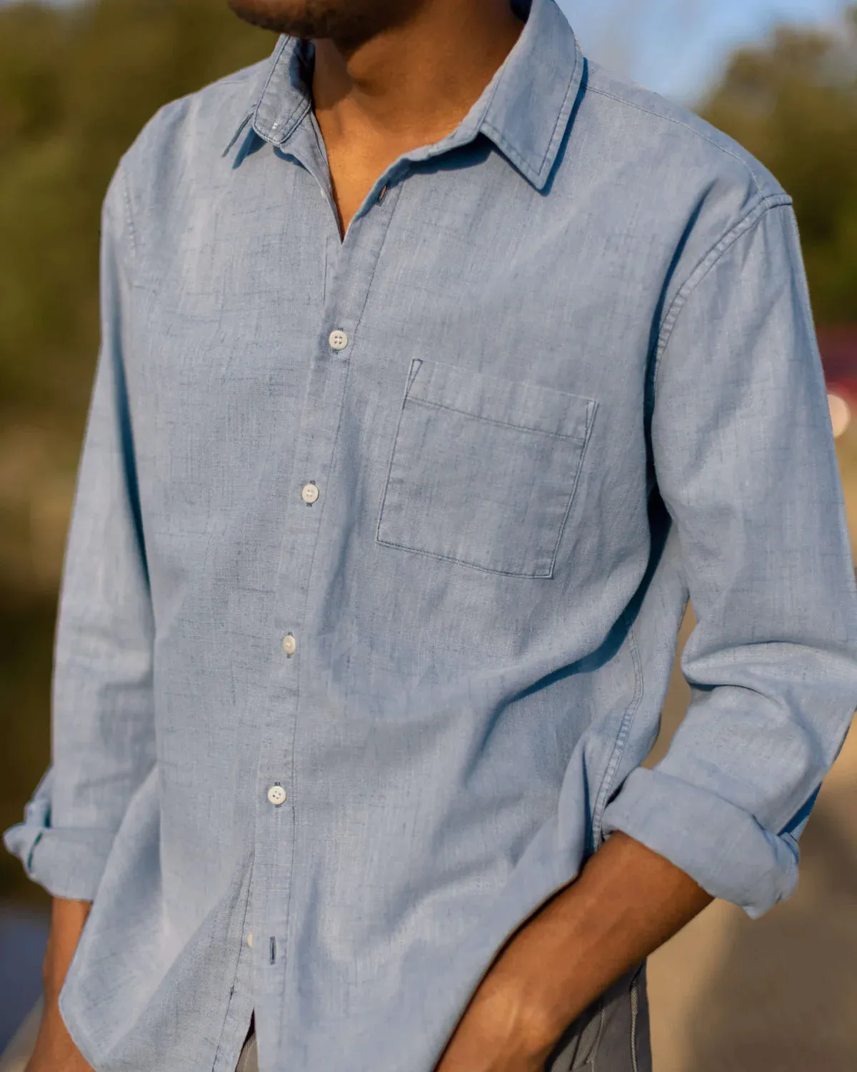 Alex Crane Porto Shirt in Wave