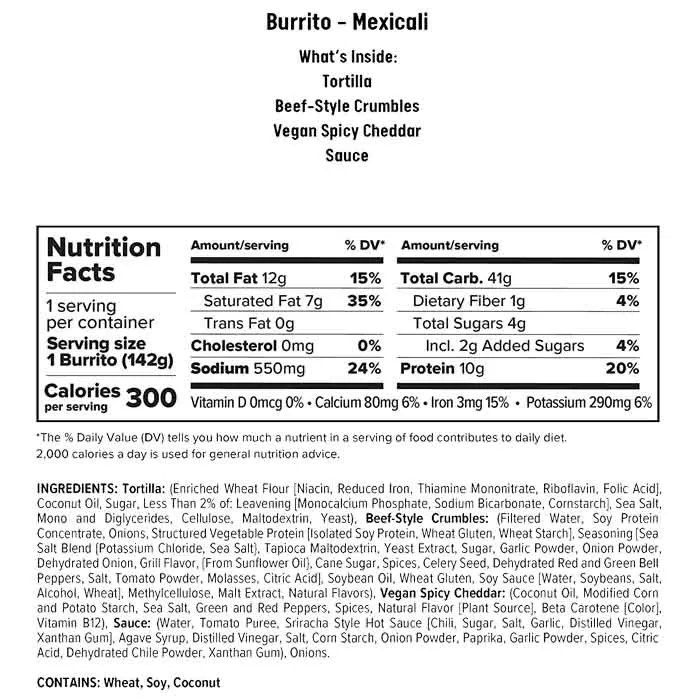 Alpha Foods - Plant-Based All-Day Burritos, 5oz | Multiple Flavors