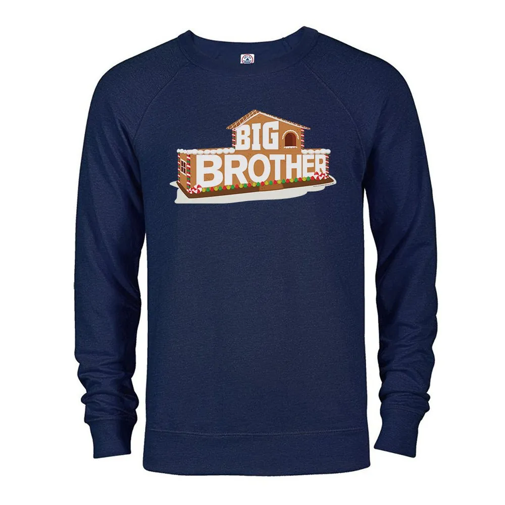 Big Brother Gingerbread House Logo Fleece Crewneck Sweatshirt
