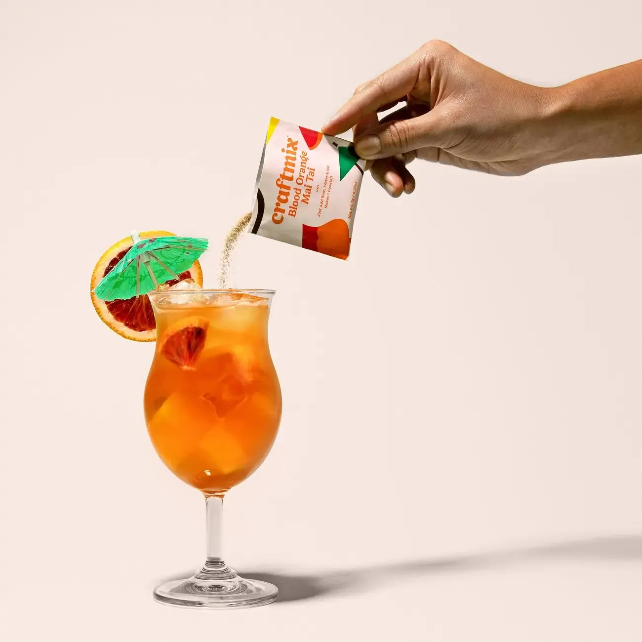 Blood Orange Mai Tai Cocktail Mocktail Mixer