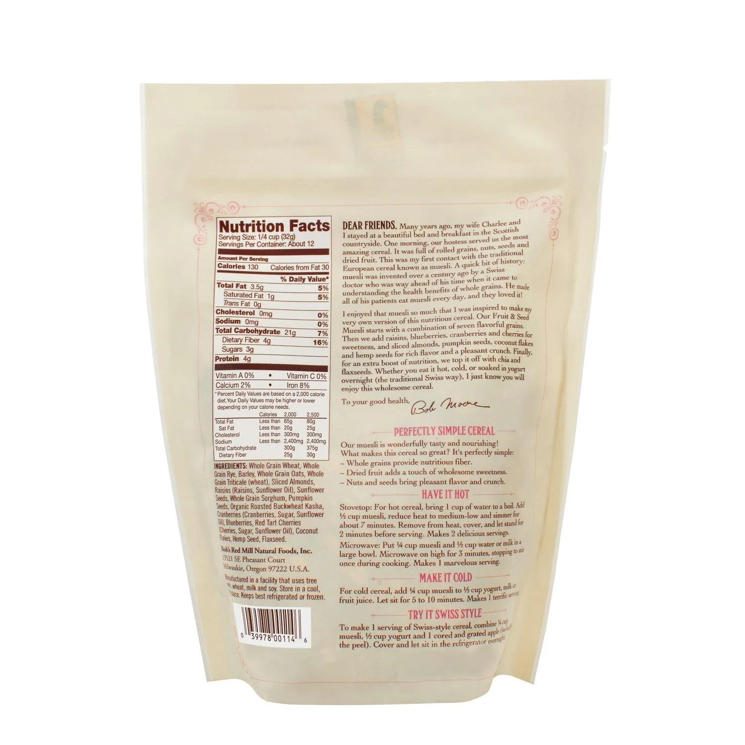 Bob's Red Mill Muesli