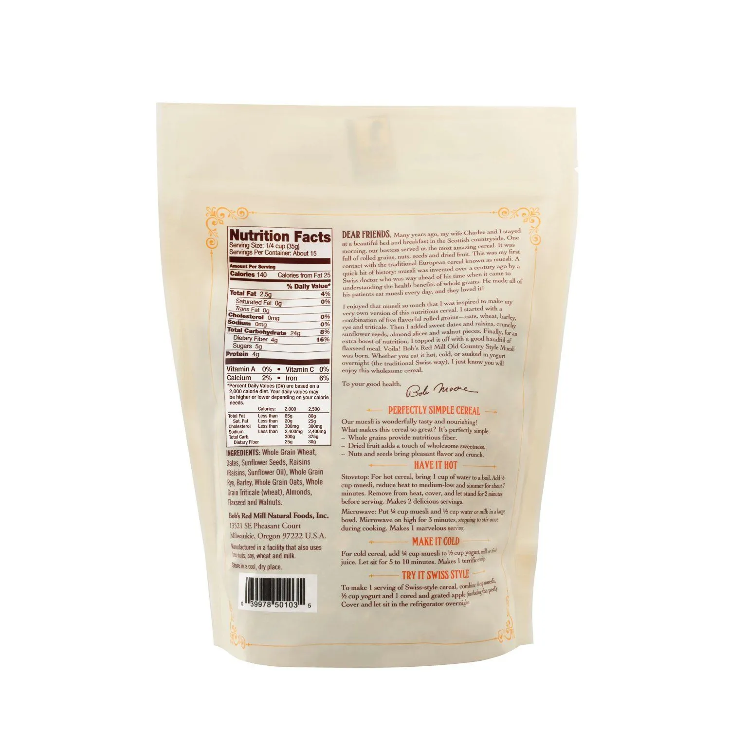 Bob's Red Mill Muesli