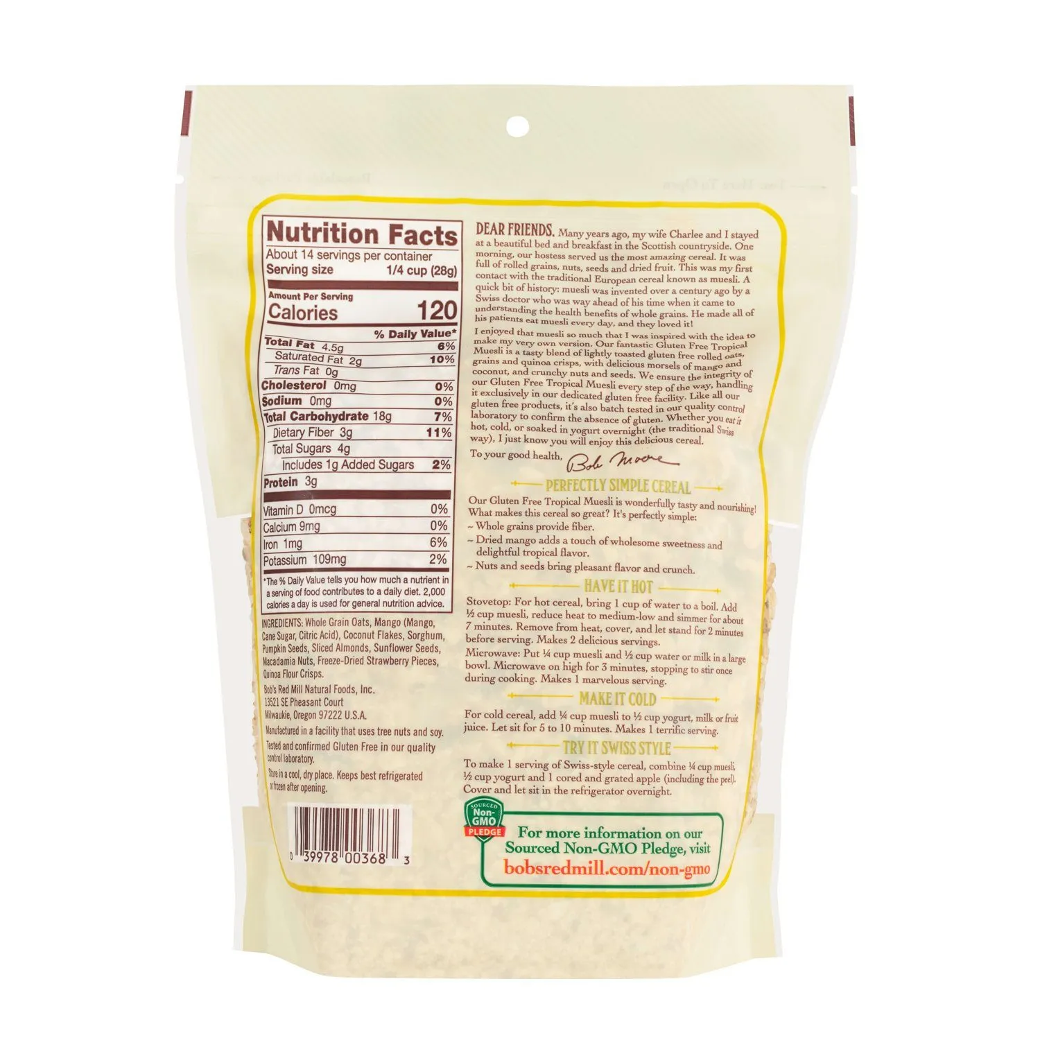 Bob's Red Mill Muesli
