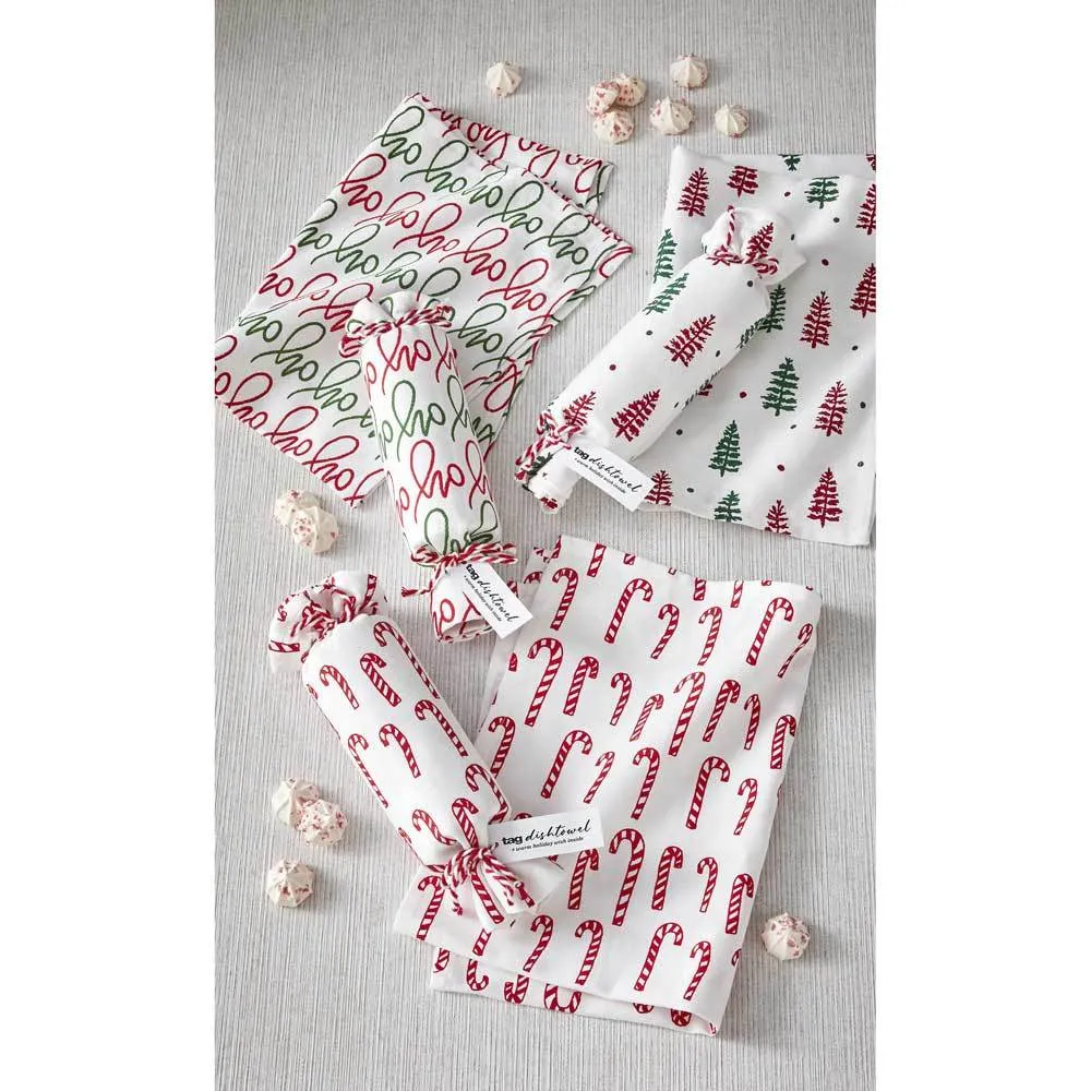 Candy Cane Cracker Dish Towel