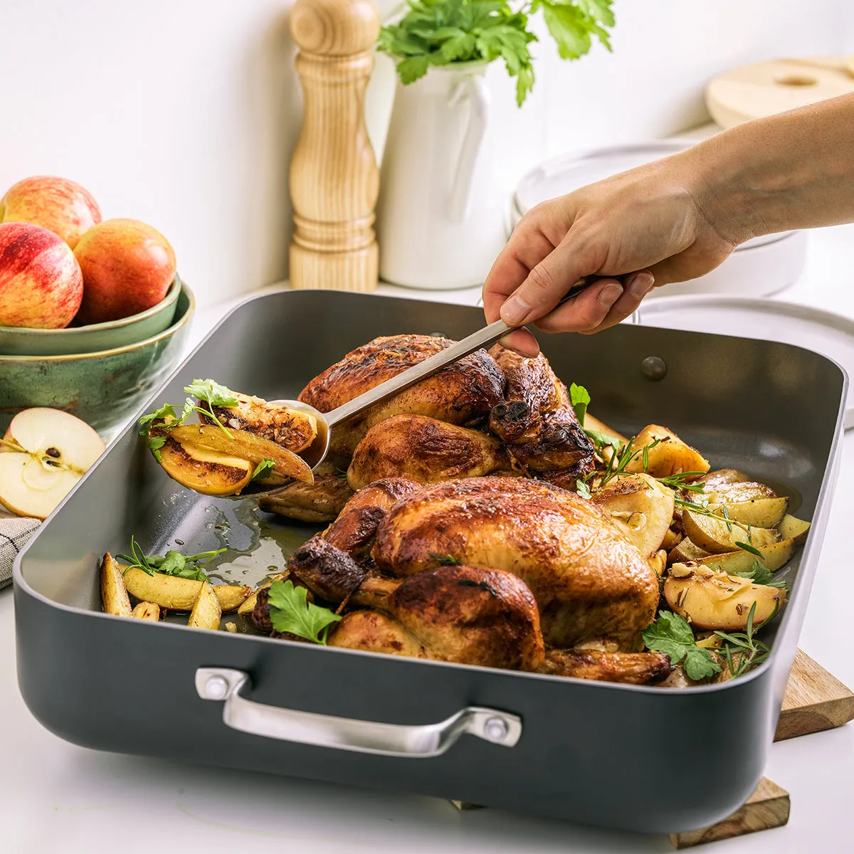 Chatham Ceramic Nonstick Roaster with Rack