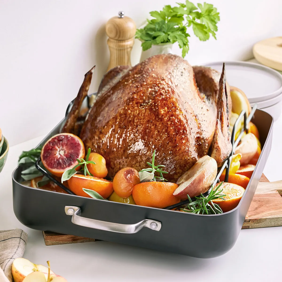Chatham Ceramic Nonstick Roaster with Rack