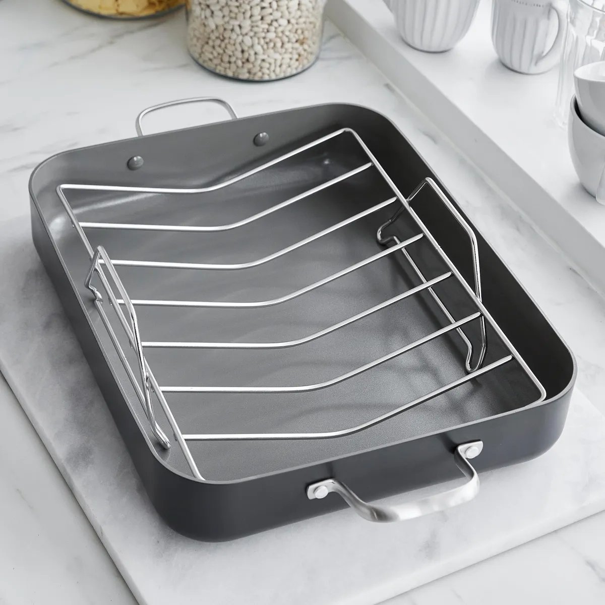 Chatham Ceramic Nonstick Roaster with Rack