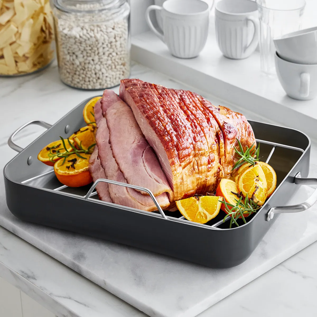 Chatham Ceramic Nonstick Roaster with Rack