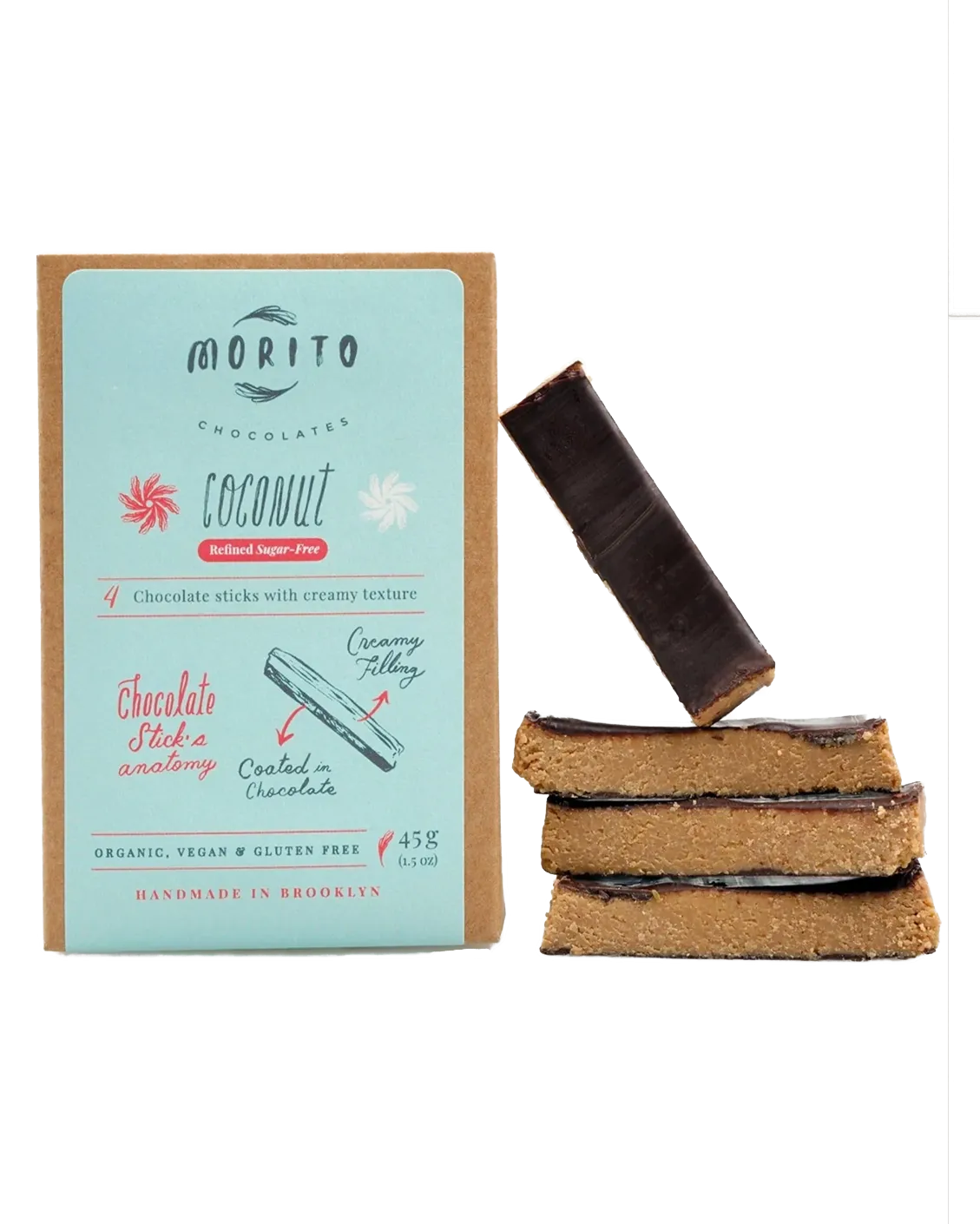 Coconut Vegan White Chocolate Sticks