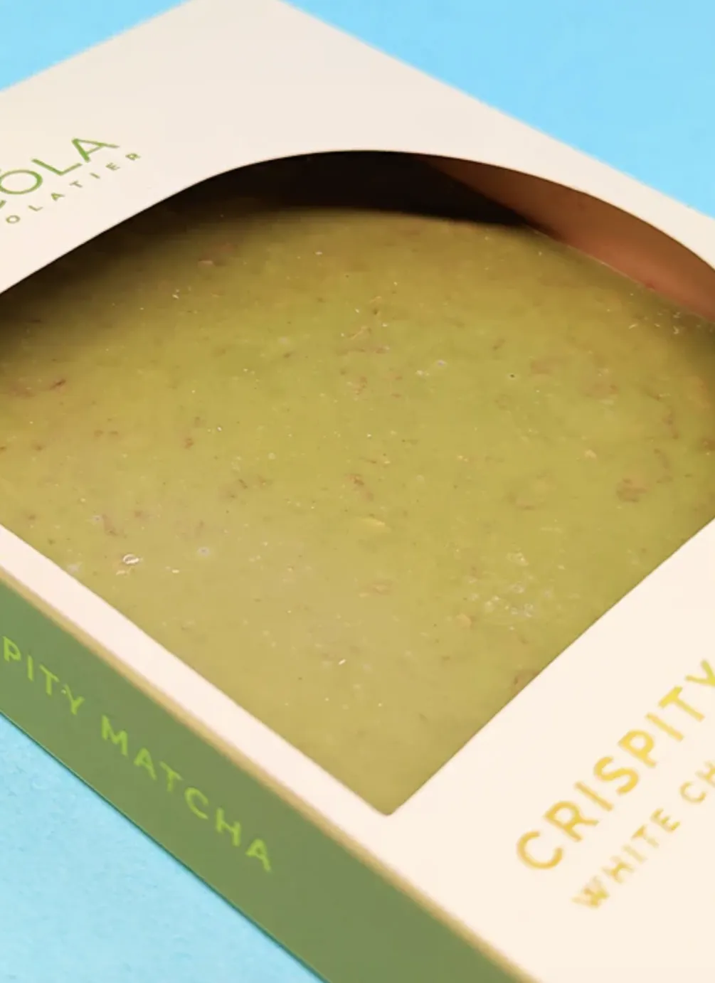 Crispity Matcha White Chocolate Bar