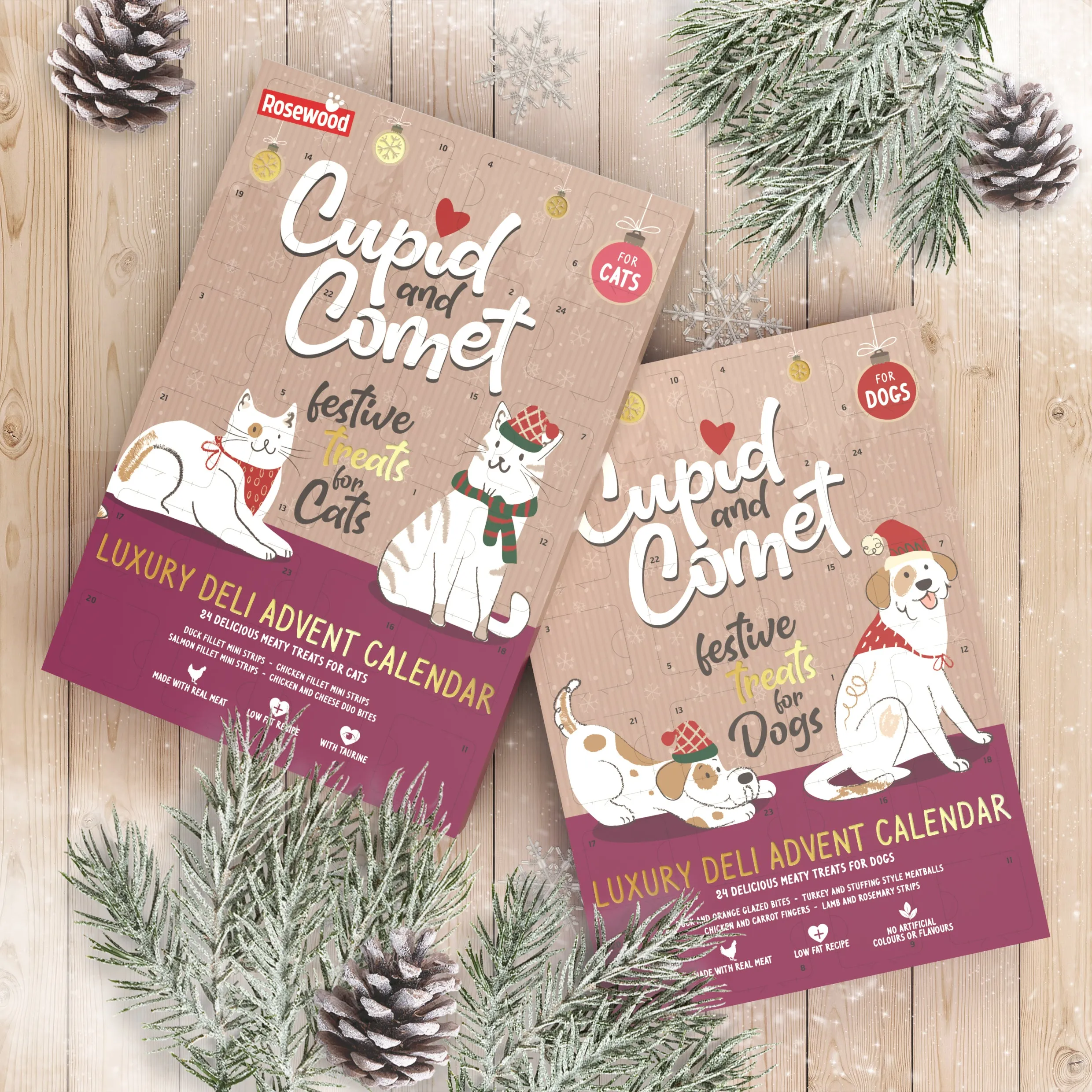 Cupid & Comet | Luxury Deli Meaty Treat Advent Calendar | Cat Festive Gift
