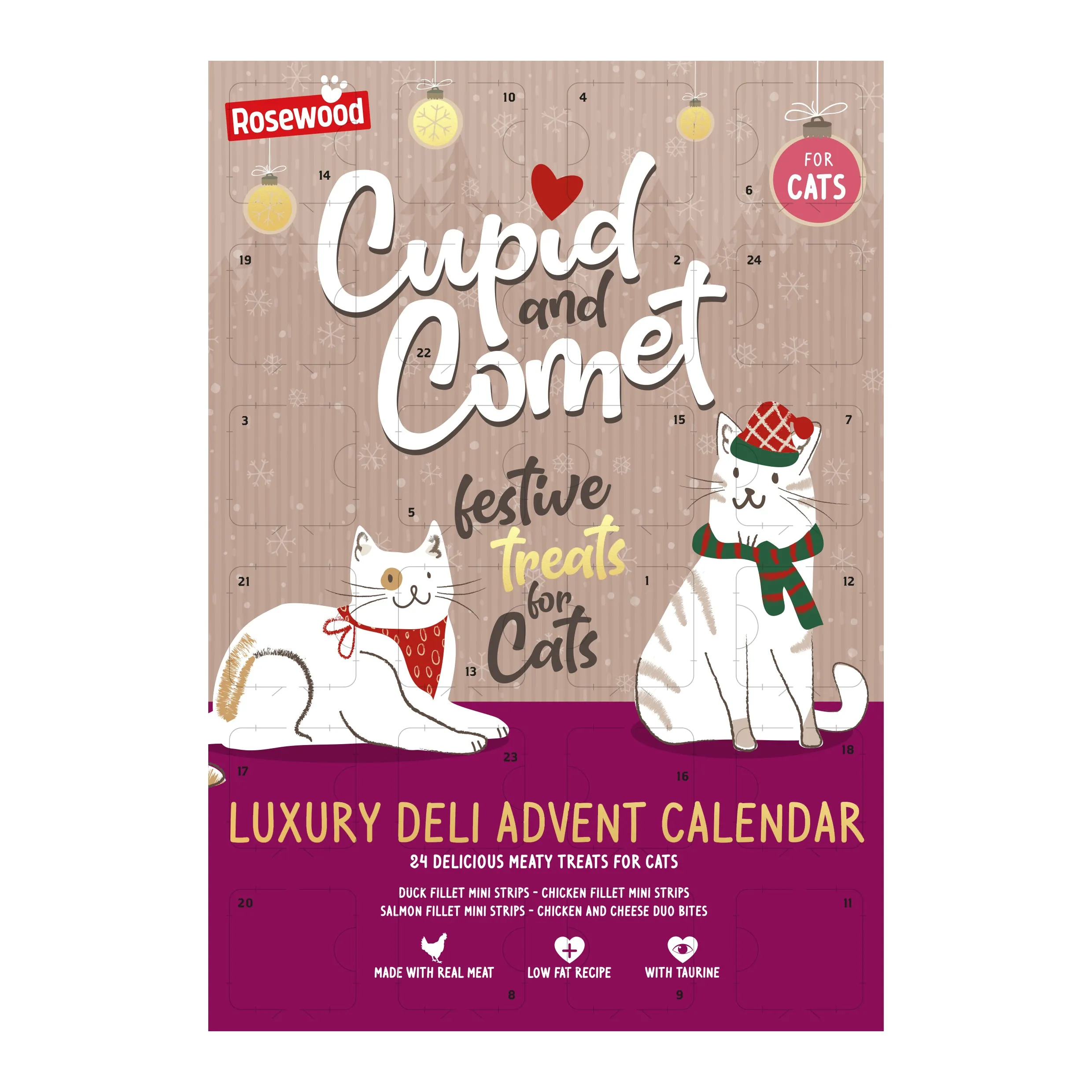 Cupid & Comet | Luxury Deli Meaty Treat Advent Calendar | Cat Festive Gift