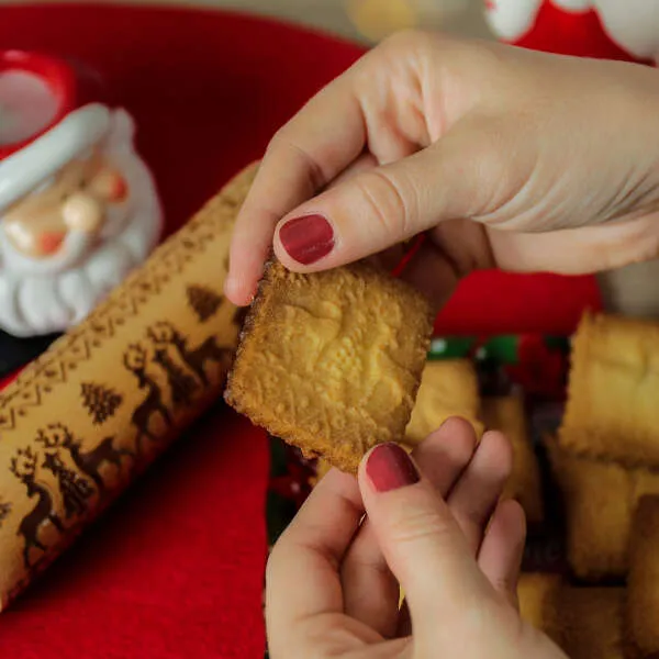Deerly - Dough roller with holiday motifs