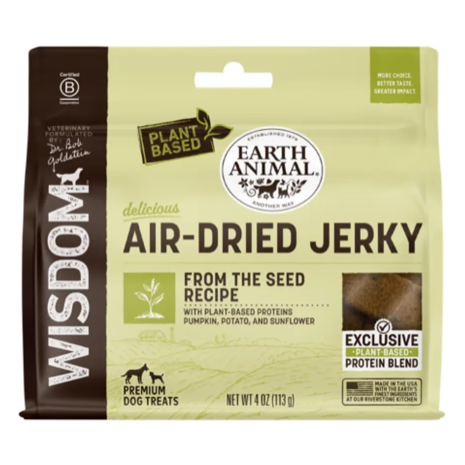 Earth Animal Wisdom Air-Dried Jerky for Dogs From the Seed