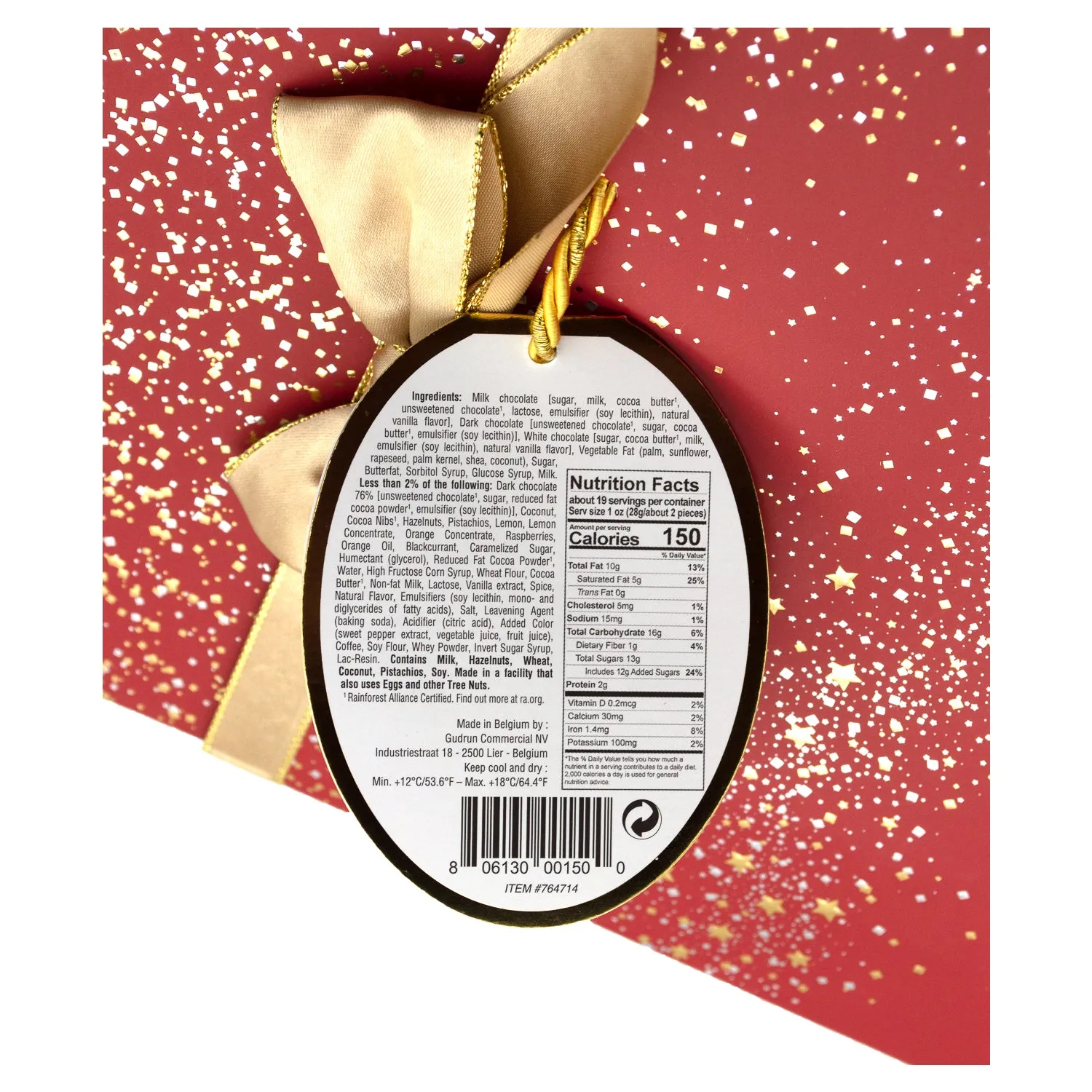 Gudrun Belgian Chocolate Box In Gift Bag