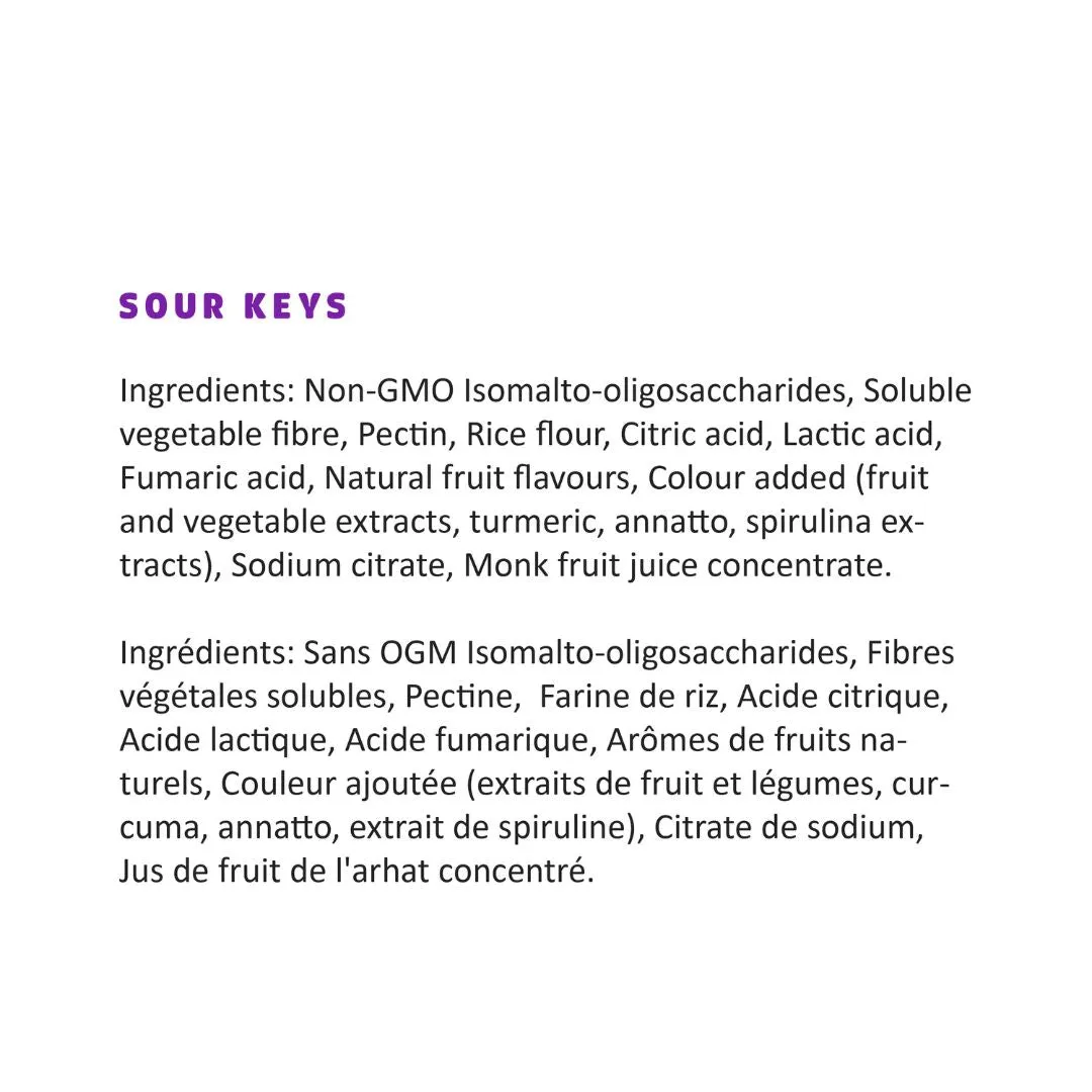 Healthy Hippo Gummies - Sour Keys (50g)
