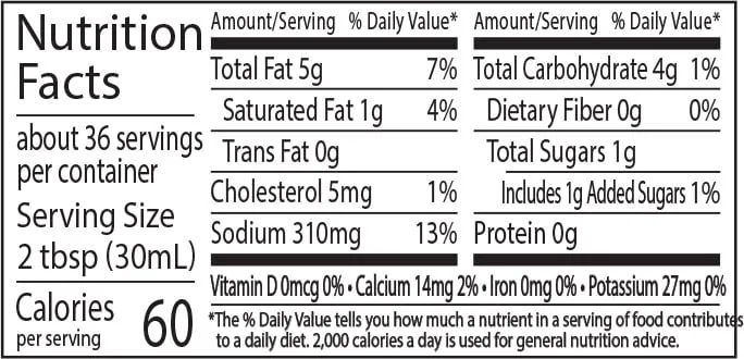 Hidden Valley Gluten Free Keto-Friendly Original Ranch Light Salad Dressing and Topping, 36 fl oz