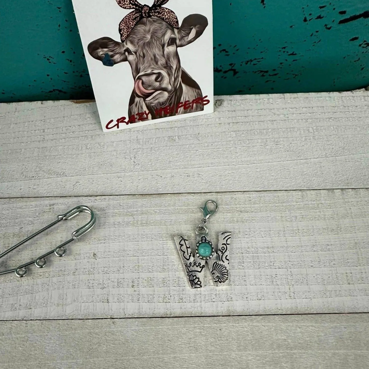 Initial Clip-on Charms: M
