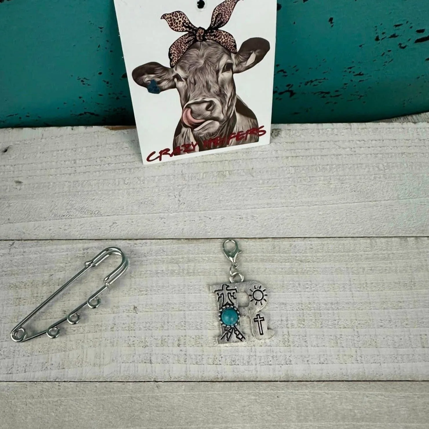Initial Clip-on Charms: M
