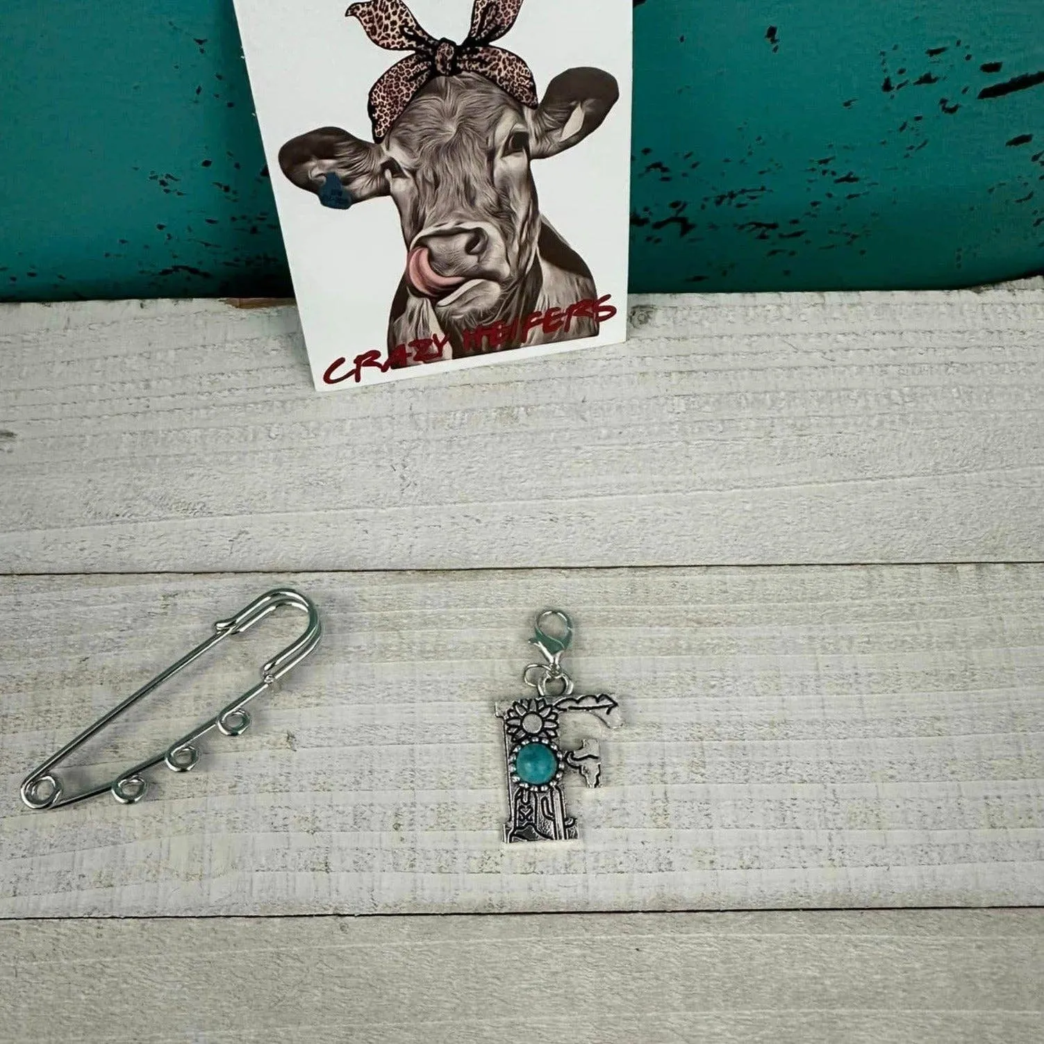 Initial Clip-on Charms: M