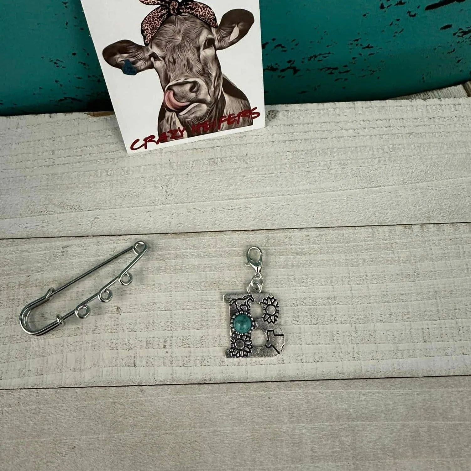 Initial Clip-on Charms: M