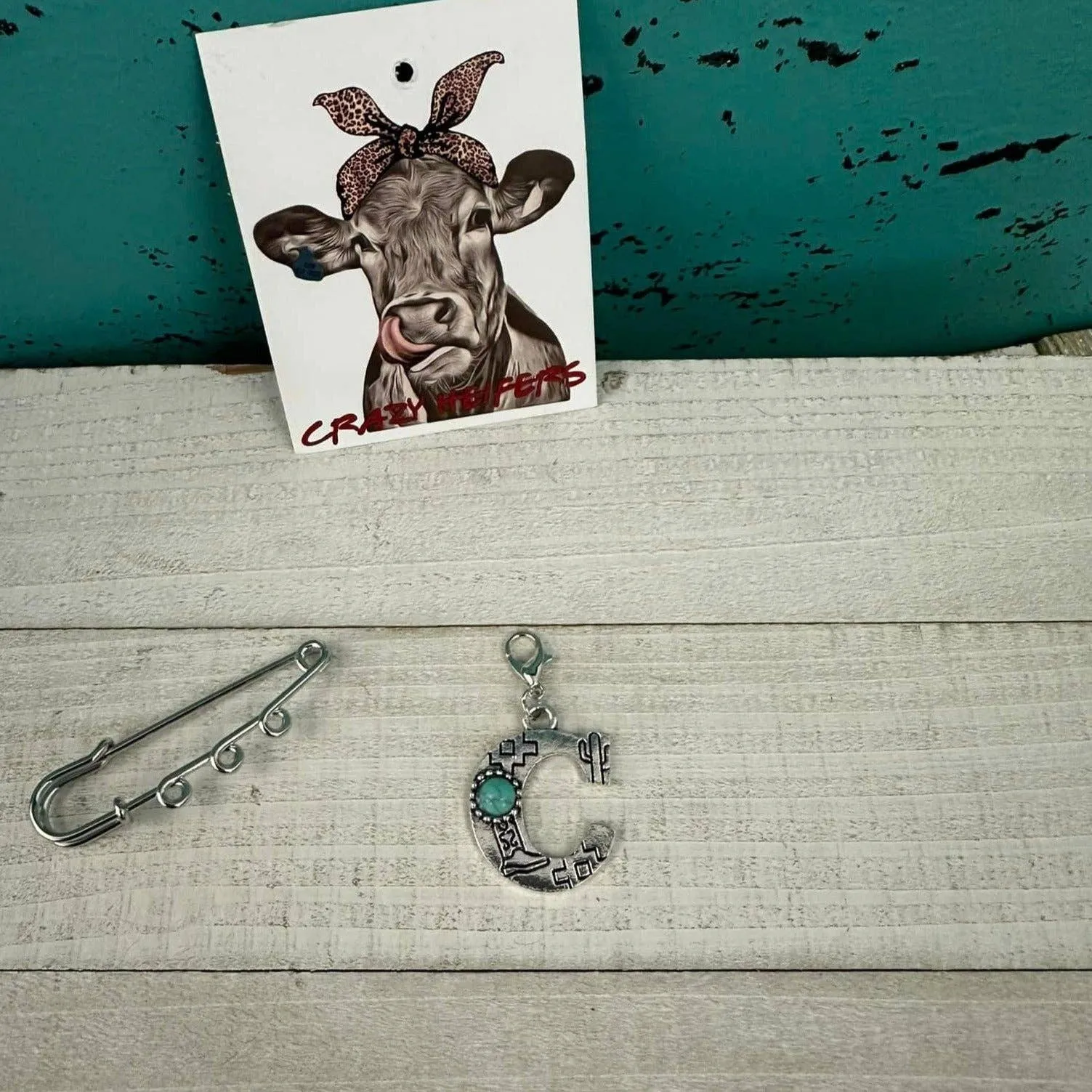 Initial Clip-on Charms: M
