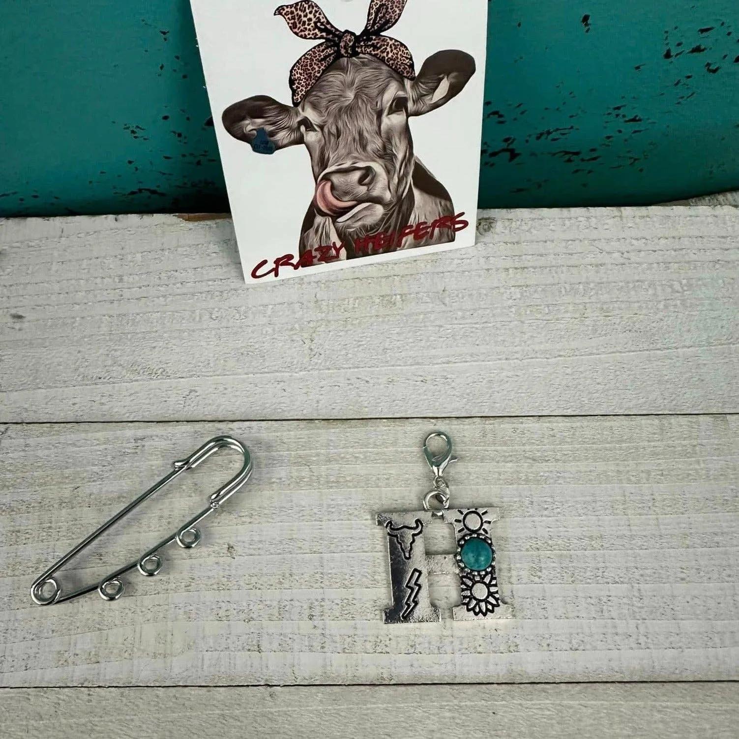 Initial Clip-on Charms: M