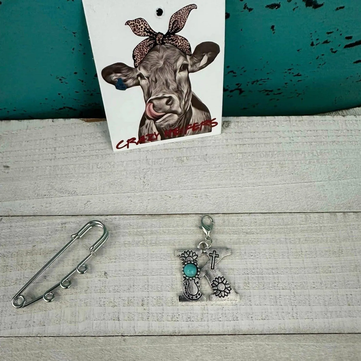 Initial Clip-on Charms: M