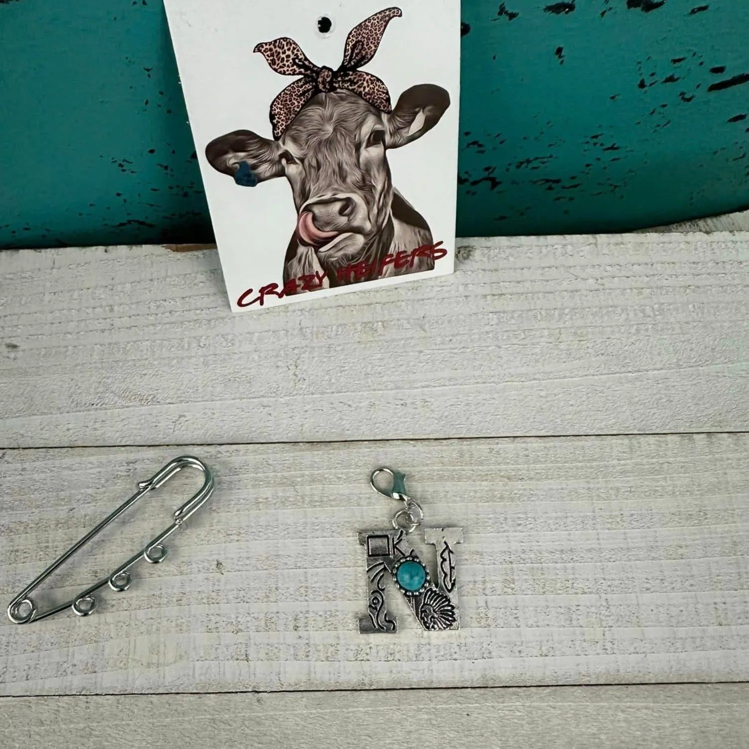 Initial Clip-on Charms: M