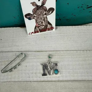 Initial Clip-on Charms: M