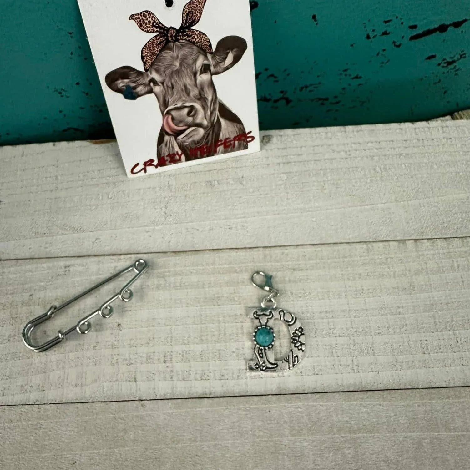 Initial Clip-on Charms: M