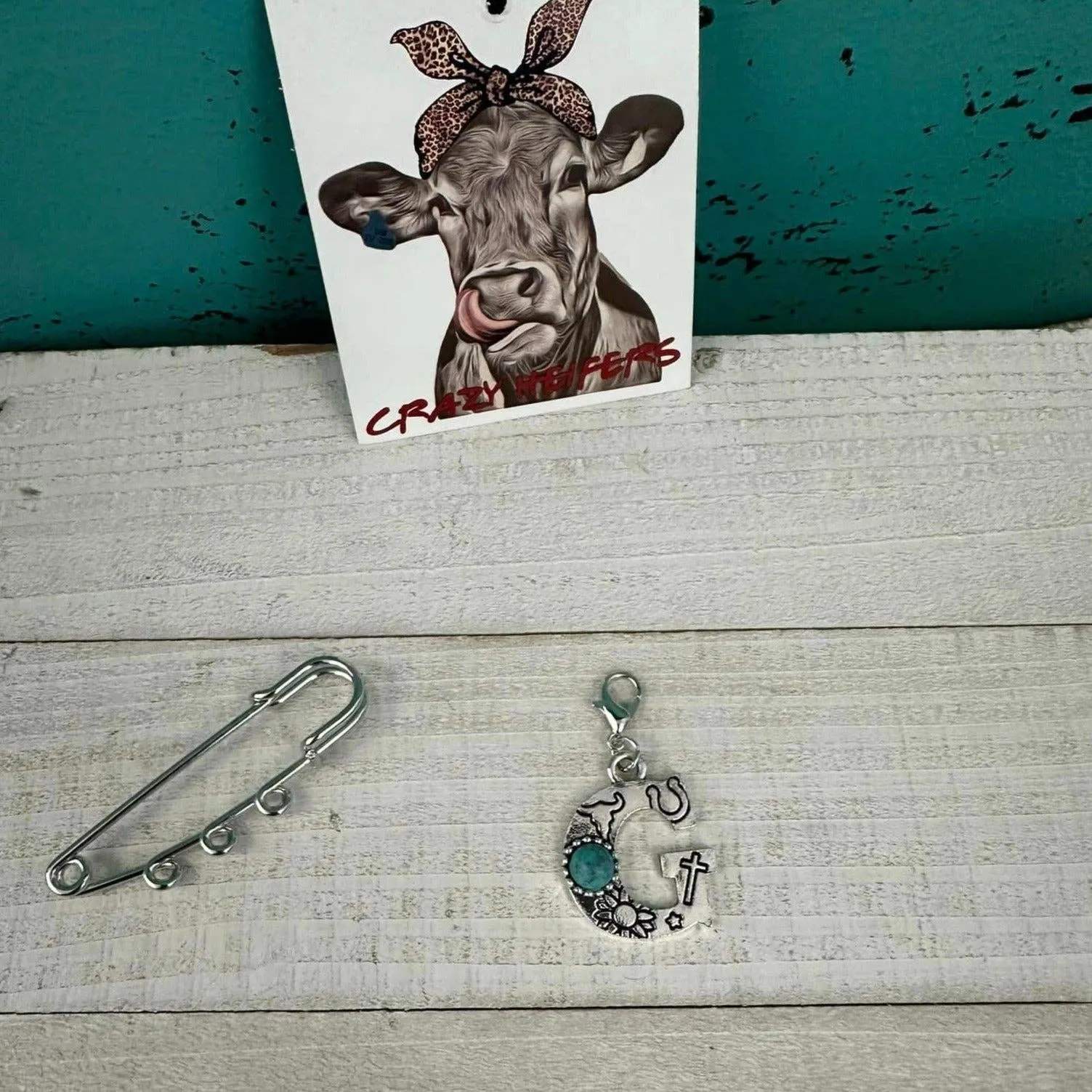 Initial Clip-on Charms: M