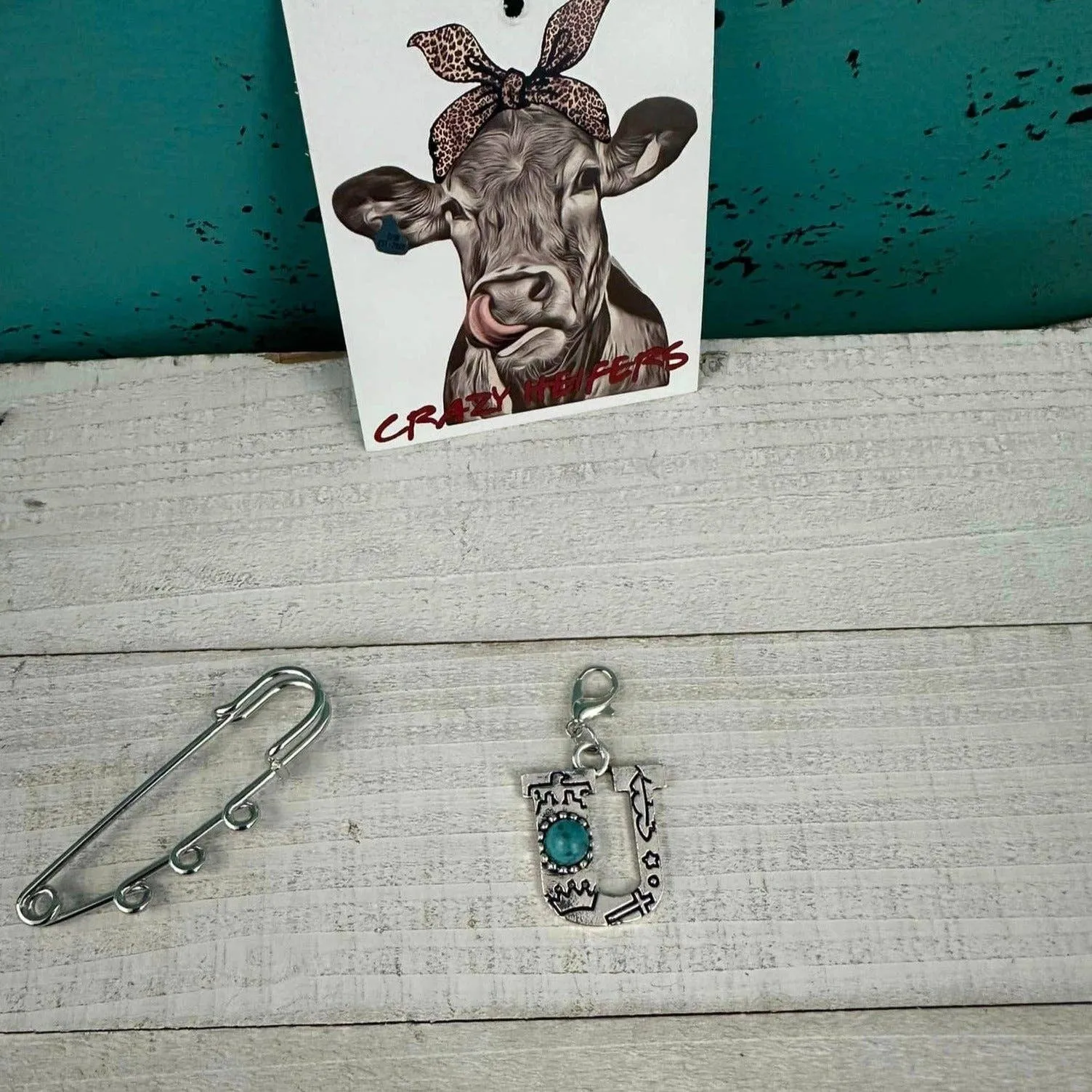 Initial Clip-on Charms: M