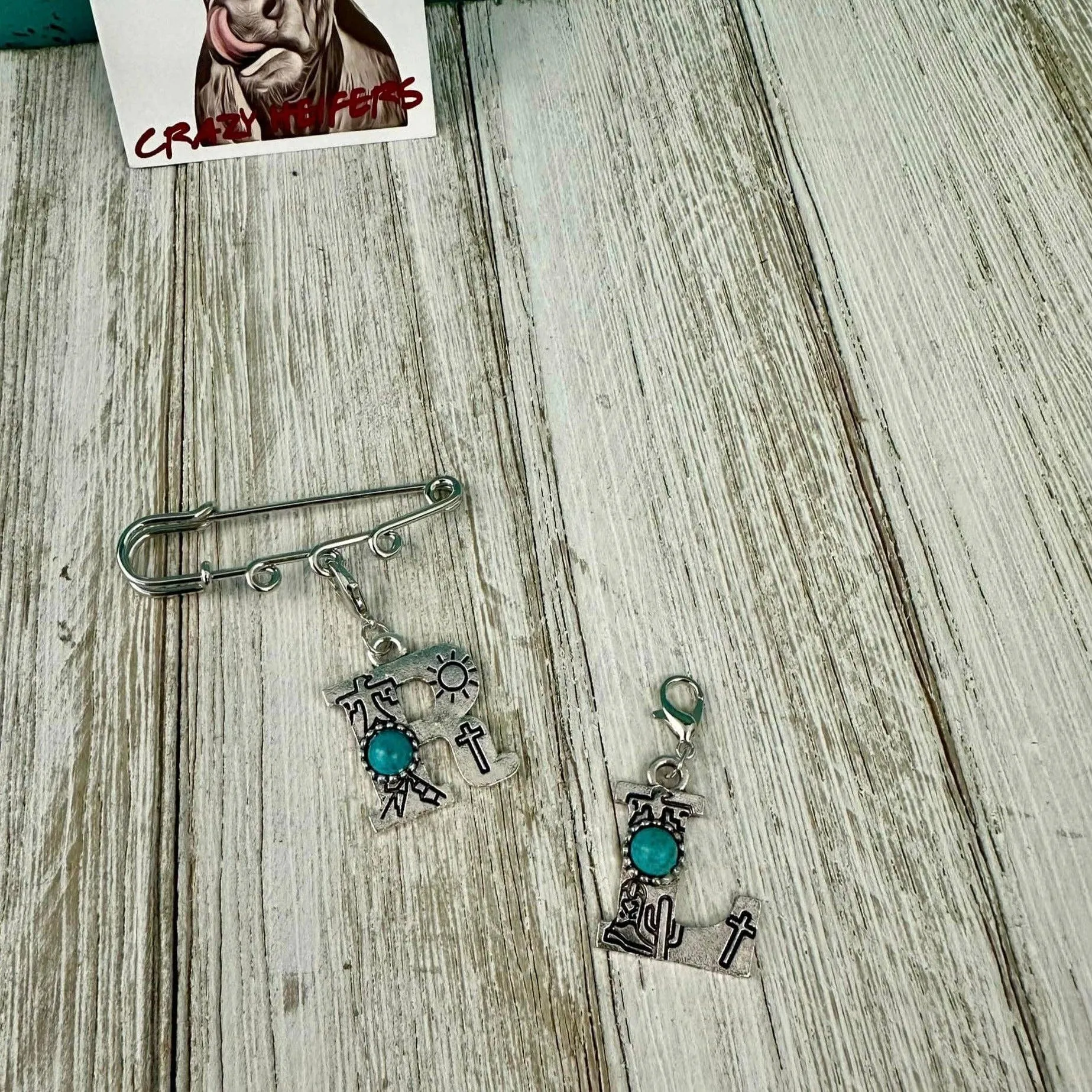 Initial Clip-on Charms: M