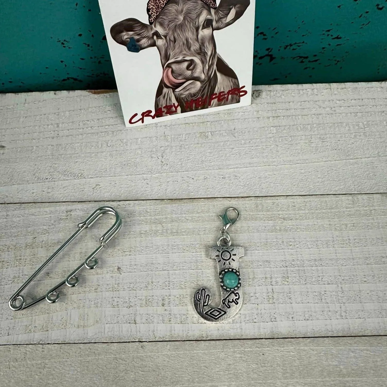 Initial Clip-on Charms: M