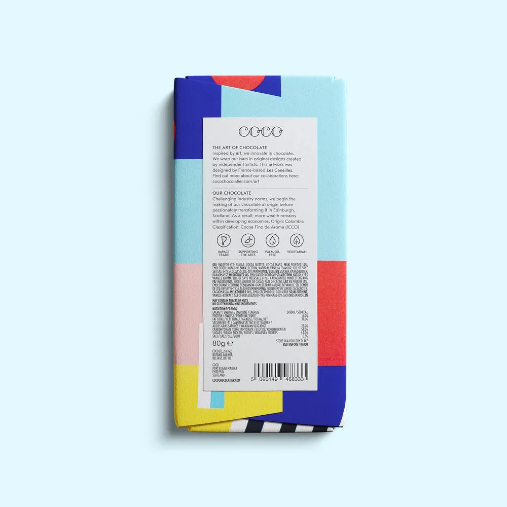 Isle of Skye Sea Salt Milk Chocolate Bar (80g)