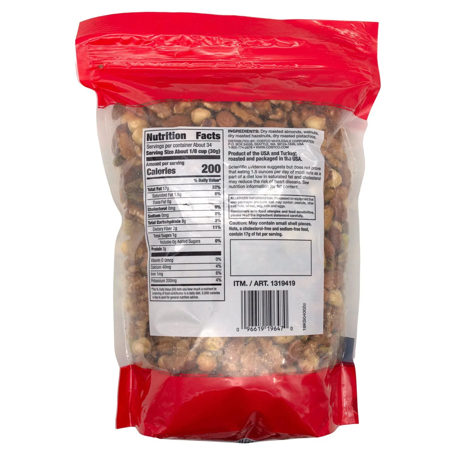 Kirkland Signature Heart Healthy Mixed Nuts