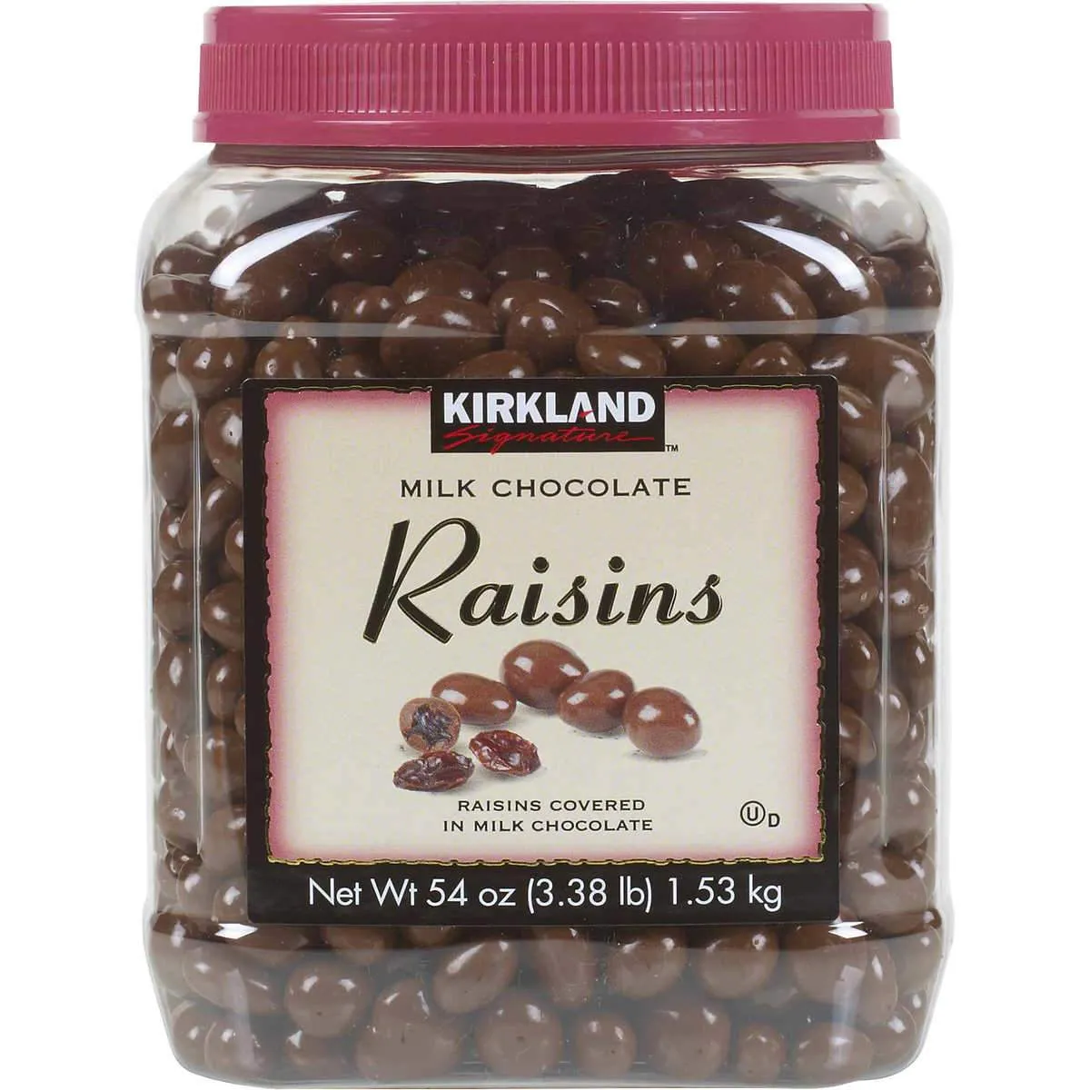 Kirkland Signature Raisins, Milk Chocolate, 3.4 Pound