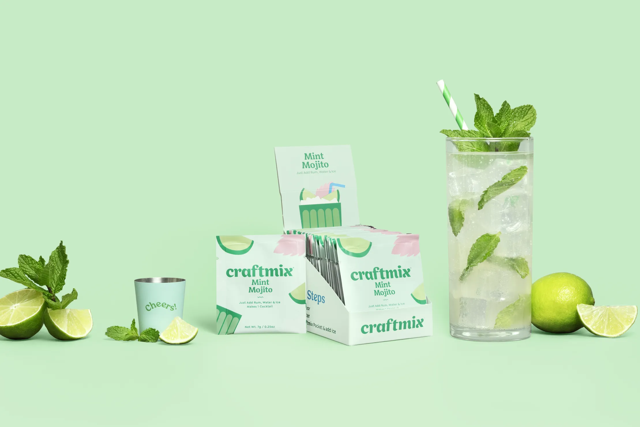 Mint Mojito Cocktail or Mocktail Mixer