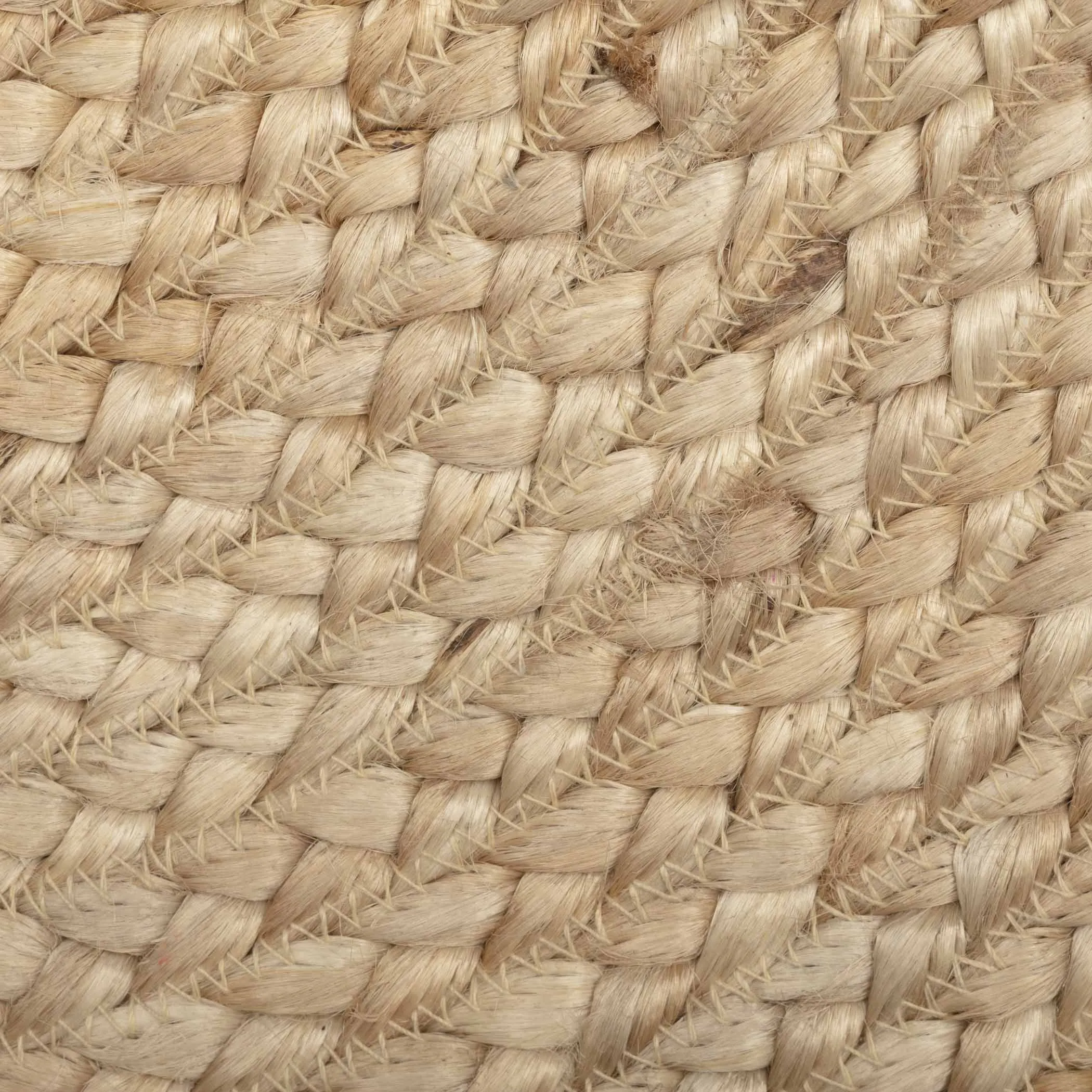 Natural Half Circle Braided Rug 16.5x33"