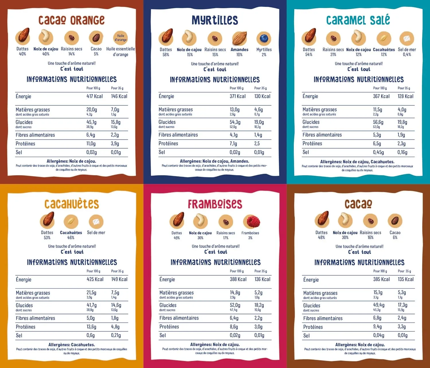 Nkd. Paquet Assortiment | Raw Barres De Fruits Et Noix | 100% D'ingrdients Naturels | Sans Sucre Ajouts | Vegan | 18 X 35g | 630g