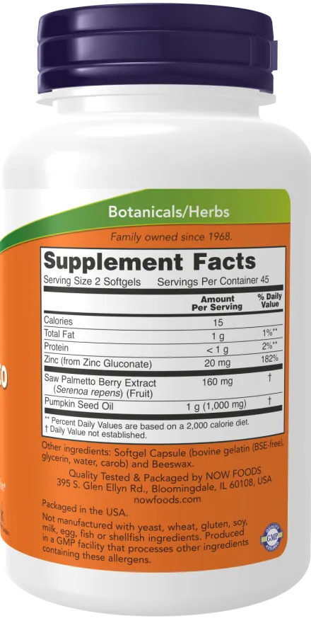 Now Saw Palmetto Extract 160mg