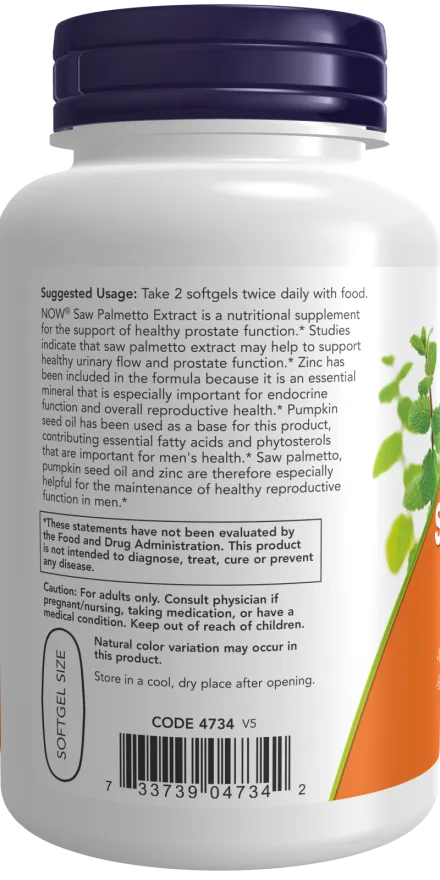 Now Saw Palmetto Extract 160mg
