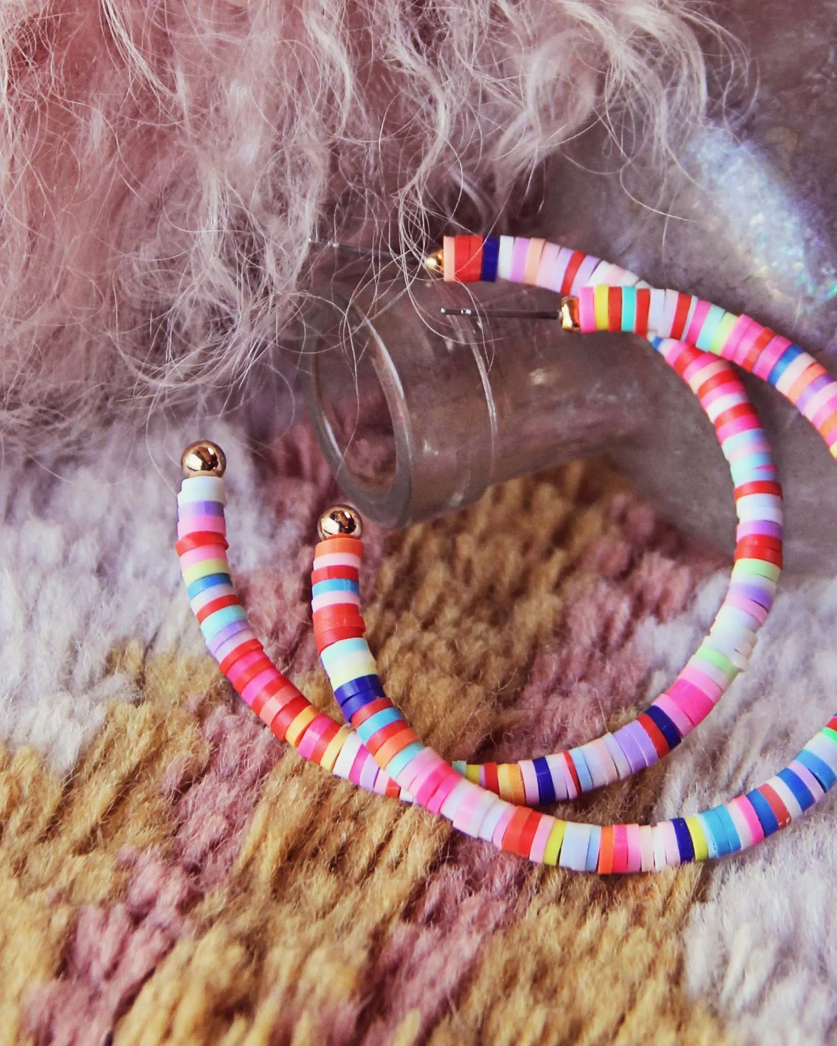 Rainbow Chip Earrings